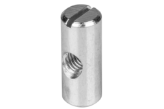 Ecrous M6-15.8x11x5.5mm rond sans bord zingué 